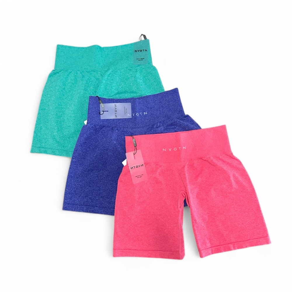 NVGTN  Shorts 3-PACK BUNDLE! 3 colors size L NWT